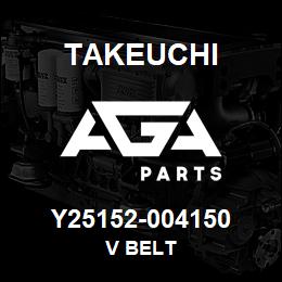 Y25152-004150 Takeuchi V BELT | AGA Parts