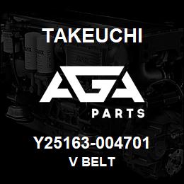 Y25163-004701 Takeuchi V BELT | AGA Parts