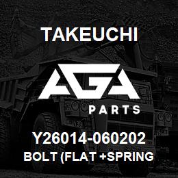 Y26014-060202 Takeuchi BOLT (FLAT +SPRING | AGA Parts