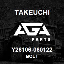 Y26106-060122 Takeuchi BOLT | AGA Parts