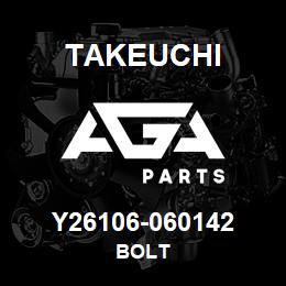 Y26106-060142 Takeuchi BOLT | AGA Parts