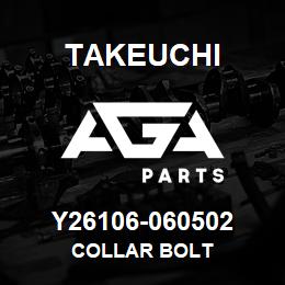 Y26106-060502 Takeuchi COLLAR BOLT | AGA Parts