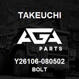 Y26106-080502 Takeuchi BOLT | AGA Parts