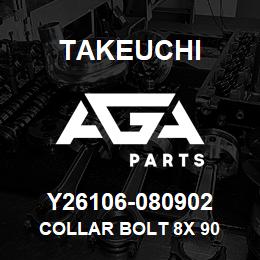 Y26106-080902 Takeuchi COLLAR BOLT 8X 90 | AGA Parts