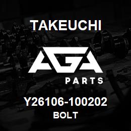 Y26106-100202 Takeuchi BOLT | AGA Parts