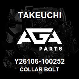 Y26106-100252 Takeuchi COLLAR BOLT | AGA Parts