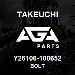 Y26106-100652 Takeuchi BOLT | AGA Parts