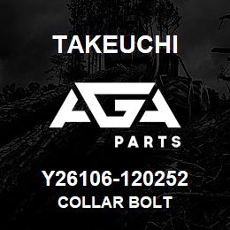 Y26106-120252 Takeuchi COLLAR BOLT | AGA Parts