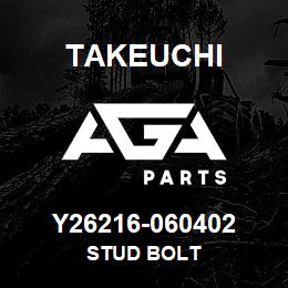 Y26216-060402 Takeuchi STUD BOLT | AGA Parts