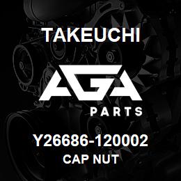 Y26686-120002 Takeuchi CAP NUT | AGA Parts