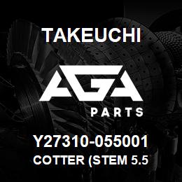 Y27310-055001 Takeuchi COTTER (STEM 5.5 | AGA Parts