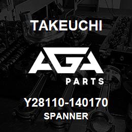 Y28110-140170 Takeuchi SPANNER | AGA Parts