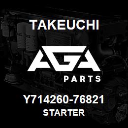 Y714260-76821 Takeuchi STARTER | AGA Parts