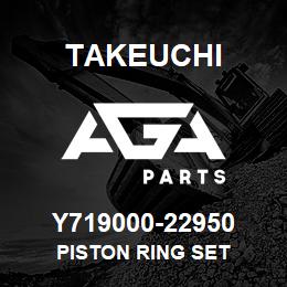 Y719000-22950 Takeuchi PISTON RING SET | AGA Parts