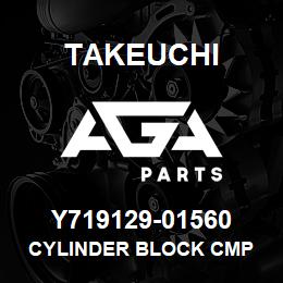 Y719129-01560 Takeuchi CYLINDER BLOCK CMP | AGA Parts