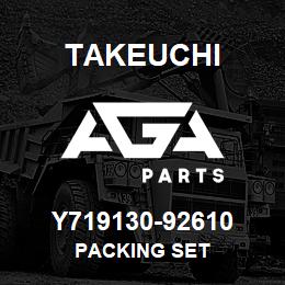 Y719130-92610 Takeuchi PACKING SET | AGA Parts