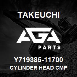 Y719385-11700 Takeuchi CYLINDER HEAD CMP | AGA Parts