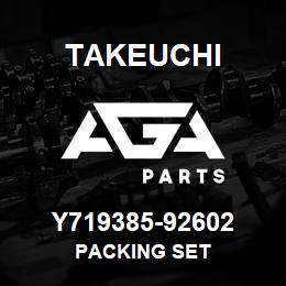 Y719385-92602 Takeuchi PACKING SET | AGA Parts