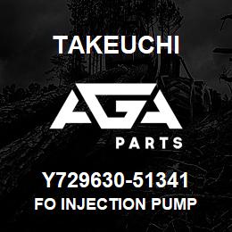 Y729630-51341 Takeuchi FO INJECTION PUMP | AGA Parts