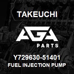 Y729630-51401 Takeuchi FUEL INJECTION PUMP | AGA Parts