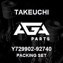 Y729902-92740 Takeuchi PACKING SET | AGA Parts