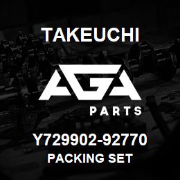 Y729902-92770 Takeuchi PACKING SET | AGA Parts