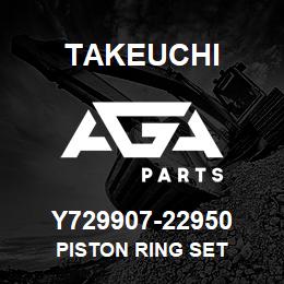 Y729907-22950 Takeuchi PISTON RING SET | AGA Parts