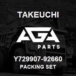 Y729907-92660 Takeuchi PACKING SET | AGA Parts