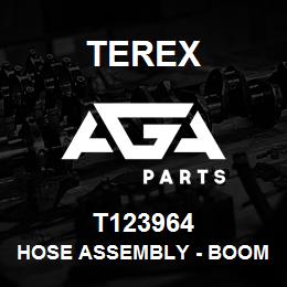 T123964 Terex HOSE ASSEMBLY - BOOM/DIPPER DIPPER ROD END | AGA Parts