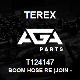 T124147 Terex BOOM HOSE RE (JOIN - BOOM) | AGA Parts