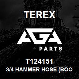 T124151 Terex 3/4 HAMMER HOSE (BOOM SIDE) | AGA Parts