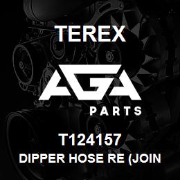 T124157 Terex DIPPER HOSE RE (JOIN - BOOM) | AGA Parts