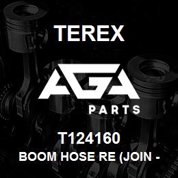 T124160 Terex BOOM HOSE RE (JOIN - BOOM) | AGA Parts