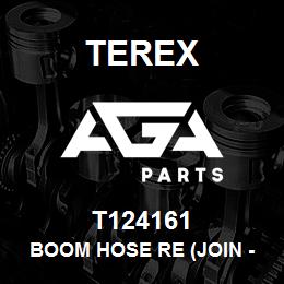 T124161 Terex BOOM HOSE RE (JOIN - BOOM) | AGA Parts