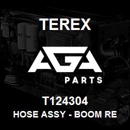 T124304 Terex HOSE ASSY - BOOM RE (JOINT TO VALVE) | AGA Parts