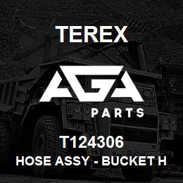 T124306 Terex HOSE ASSY - BUCKET HE (JOINT TO VALVE) | AGA Parts