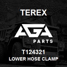 T124321 Terex LOWER HOSE CLAMP | AGA Parts