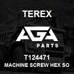 T124471 Terex MACHINE SCREW HEX SOCKET M6X45(12.9 SHCS M6-1.0X45Z) | AGA Parts