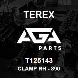 T125143 Terex CLAMP RH - 890 | AGA Parts