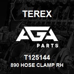 T125144 Terex 890 HOSE CLAMP RH | AGA Parts