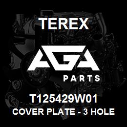 T125429W01 Terex COVER PLATE - 3 HOLE WHITE | AGA Parts