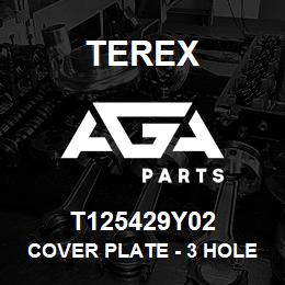 T125429Y02 Terex COVER PLATE - 3 HOLE YELLOW | AGA Parts