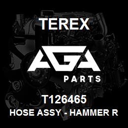 T126465 Terex HOSE ASSY - HAMMER RETURN | AGA Parts