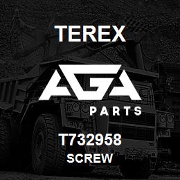 T732958 Terex SCREW | AGA Parts