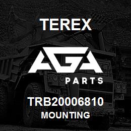 TRB20006810 Terex MOUNTING | AGA Parts