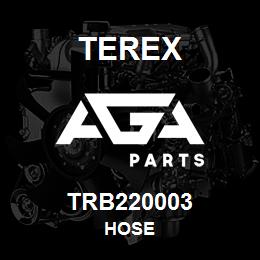 TRB220003 Terex HOSE | AGA Parts