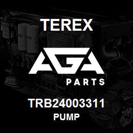 TRB24003311 Terex PUMP | AGA Parts