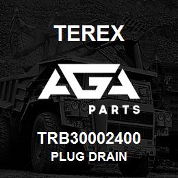 TRB30002400 Terex PLUG DRAIN | AGA Parts