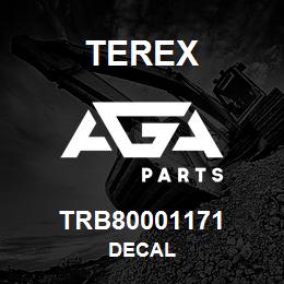 TRB80001171 Terex DECAL | AGA Parts