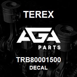 TRB80001500 Terex DECAL | AGA Parts